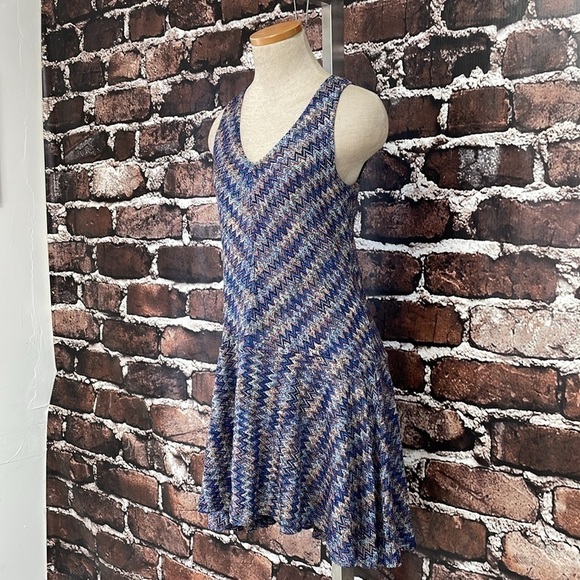 Anthropologie Maeve Sweater Dress Women's XS Extra Small Blue Sleeveless Midi - Picture 6 of 16